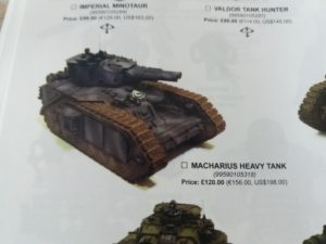 Forge World Catalogue 2018 - Macharius Heavy Tank