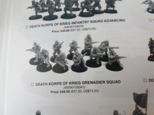 Forge World Catalogue 2018 - Krieg Grenadiers