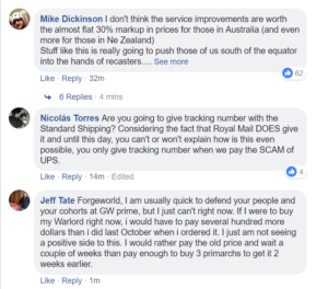 Prices - disappointed