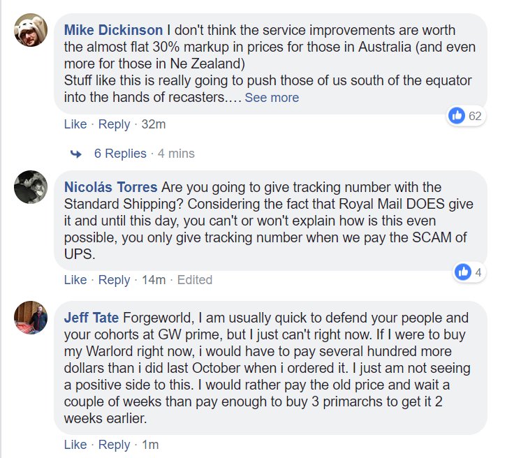 Prices - disappointed