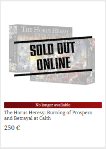 Horus Heresy no more