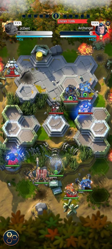 Warhammer 40000 Tacticus tournament fight screenshot