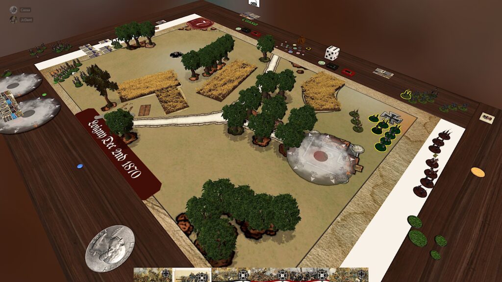 TTS screenshot showing a game of Eagles of Empire