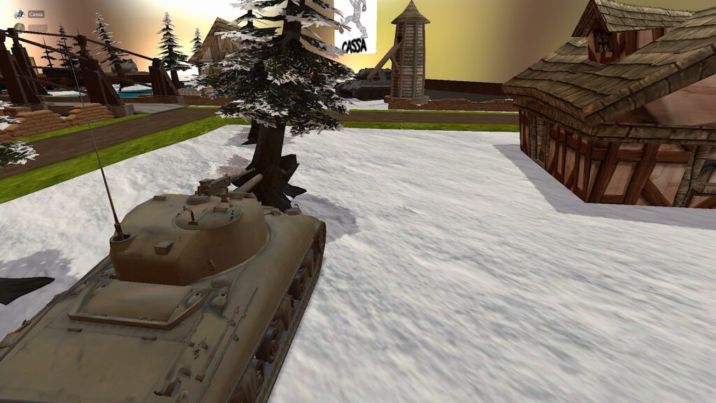 What a Tanker! A tank hunts a TD on a snow map