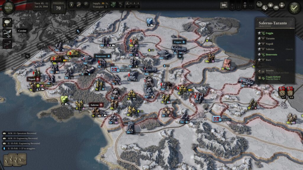 Unity of Command 2 Kursk DLC - Wintery map, Nazi and Allied units are mixed in a way that would make any historian cry
