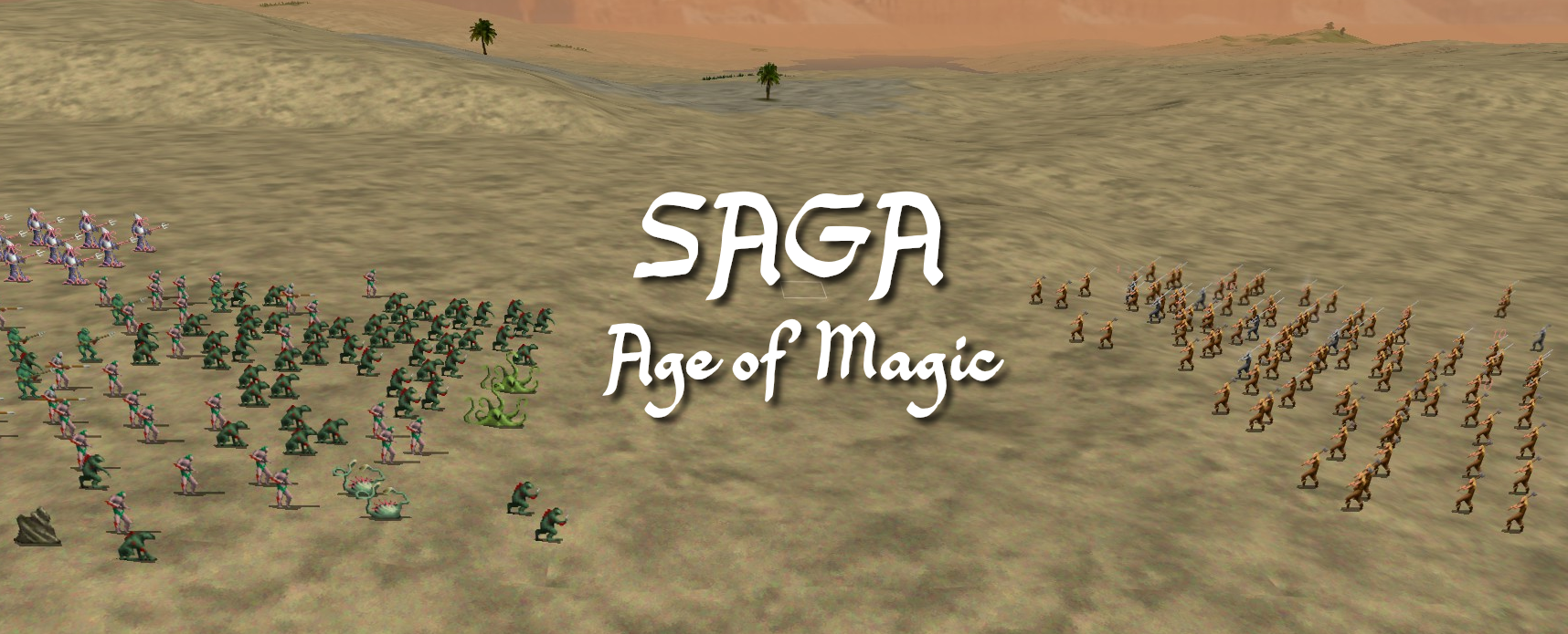 SAGA: Age of Magic written on a Dominions 5 screenshot