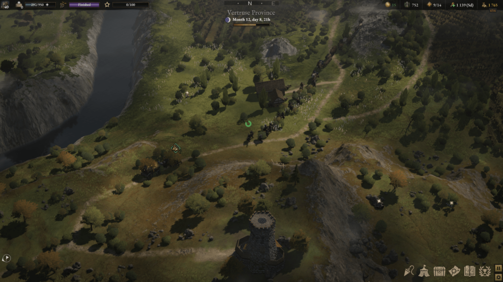 Wartales: campaign map movement screenshot. 