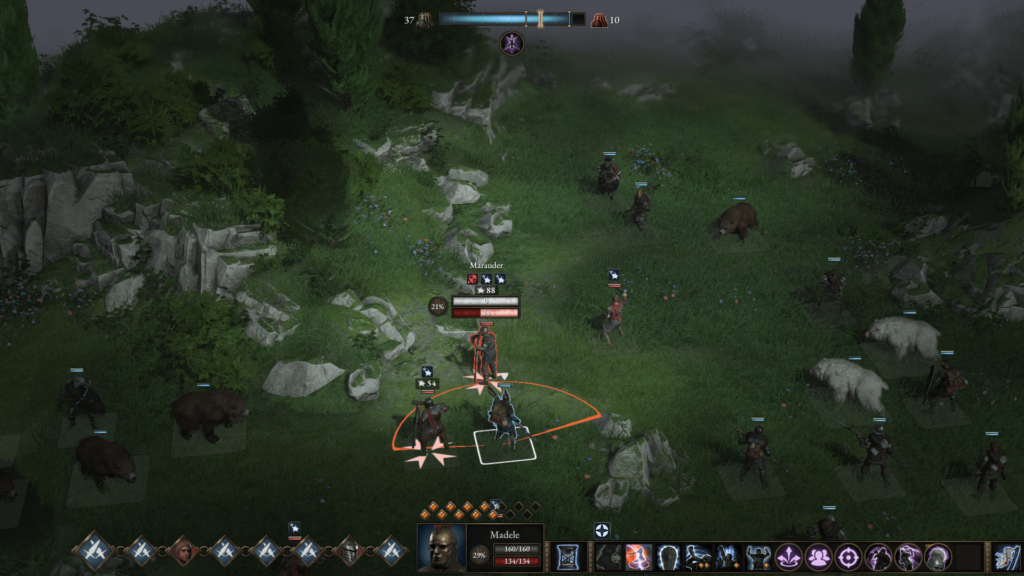 Wartales screenshot: a Marauder is about to lose 75% of health and armor