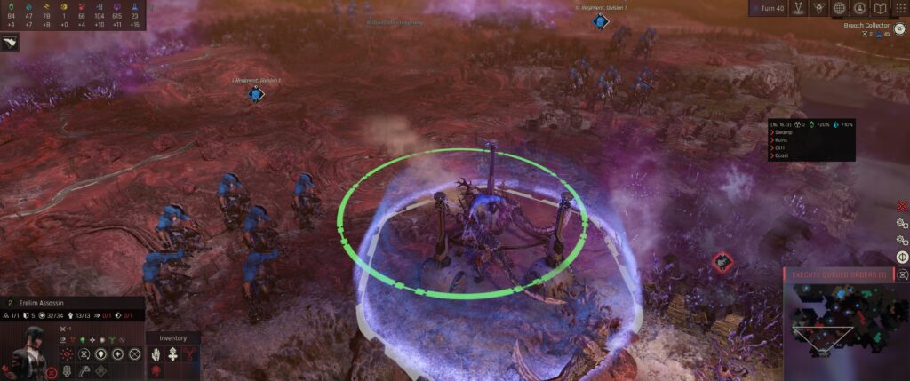 Zephon Demo Screenshot: a cyborg lady jumps at alien wolves with her arm blades outstretched