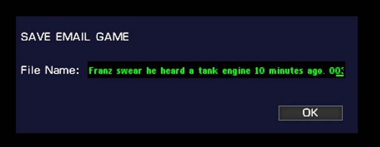 Combat Mission: funny save file title